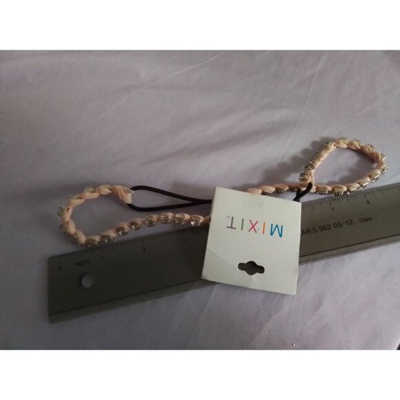 Mixit Rhinestone Embellished Braided Elastic Headband - Picture 4 of 4
